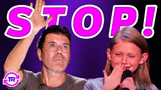 😭🎤AGT Judge Simon Cowell Furiously Stops Young Girl’s Audition, But Then Something Amazing Happens