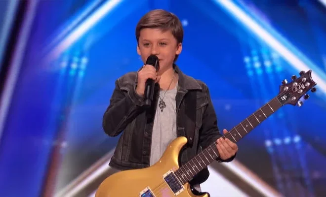 A BOY 10-Year-Old Bay Melnick Virgolino Delivers Epic Guitar Solo