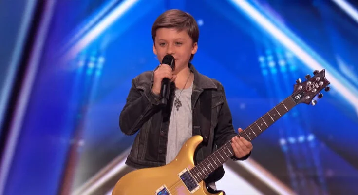 A BOY 10-Year-Old Bay Melnick Virgolino Delivers Epic Guitar Solo