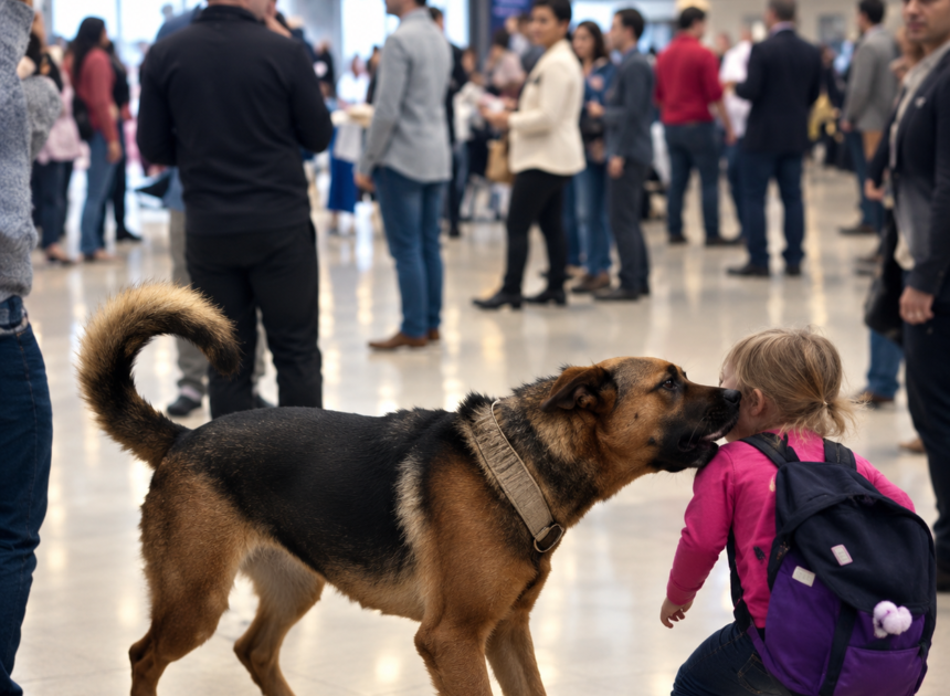 Security Dog Started Barking at a Child’s Backpack—What Was Inside Made the Whole Airport Go Silent…